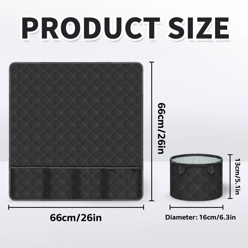 Grekos Sewing Machine Pad for Table, Non-Slip Dust Cover Complete with Pockets Fabric & Parts Organizer, Dust cover for Sewing Accessories, Kits and Supplies - Image 2